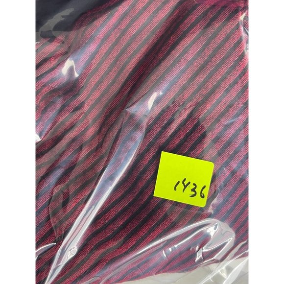 AGB Petite Women's Red Black Striped Lined Knit Shirt Top Shirt Blouse Size PS - Picture 9 of 9